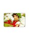 PRINTED BANK CARD STICKER Cute Girl Drawing With Strawberries