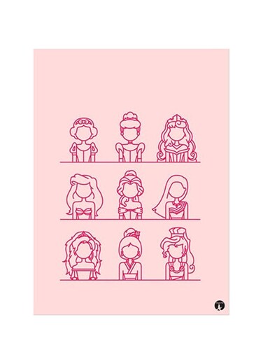 Printed Wall Sticker Multicolour 20cm
