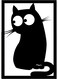 Decorative Wall Sticker Black 20cm