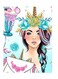 Printed Wall Sticker Multicolour 20cm