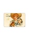 PRINTED BANK CARD STICKER Cute Girl Vintage Art With Rabbits