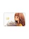 PRINTED BANK CARD STICKER Cute Girl Drawing With Flowers