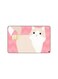 PRINTED BANK CARD STICKER Cute Grey Cat Drawing