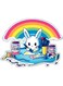 Decorative Wall Sticker Multicolour 10x10cm
