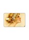 PRINTED BANK CARD STICKER Beautiful Blond Woman Vintage Art