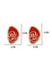 Abu Dhabi Calligraphy Logo Design 3D Sticker Badge 2 PC Metal 2cm