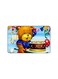 PRINTED BANK CARD STICKER Cute Bear Drawing With Cake