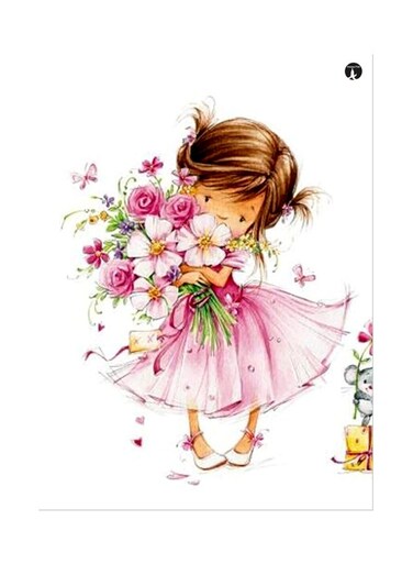 Printed Wall Sticker Multicolour 20cm