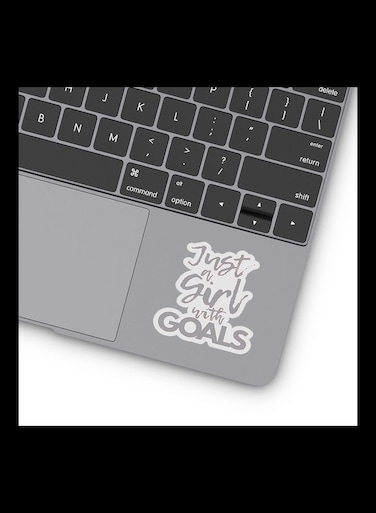 Girl With Goals Vinyl Stickers For Laptop