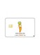 PRINTED BANK CARD STICKER Cute Carrot Drawing