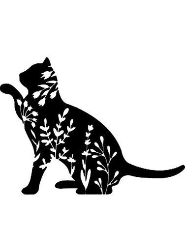 Decorative Wall Sticker Black 20cm