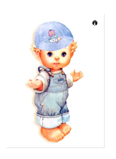 Printed Wall Sticker Multicolour 20cm