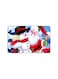 PRINTED BANK CARD STICKER Beautiful Santa Claus Drawing With Snowman