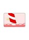 PRINTED BANK CARD STICKER Delicious Strawberry Juice Drawing With Straw