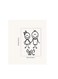 1pc Creative WC Sign Sticker, WC Pattern Self-Adhesive Wall Stickers, Toilet Home Decoration Wall Stickers,