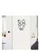 1pc Creative WC Sign Sticker, WC Pattern Self-Adhesive Wall Stickers, Toilet Home Decoration Wall Stickers,