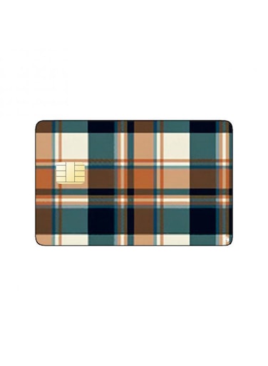 PRINTED BANK CARD STICKER Beautiful Colorful Fabric