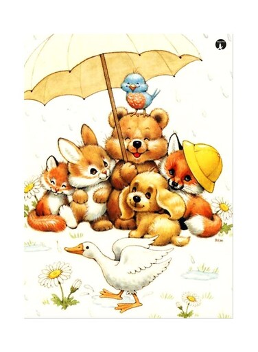 Printed Wall Sticker Multicolour 20cm