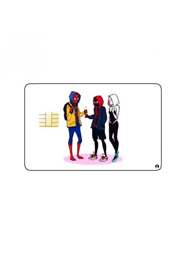 PRINTED BANK CARD STICKER Animation Spiderman Into The Spider Verse By Sony