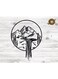 Decorative Wall Sticker Black 20cm