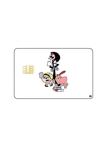 PRINTED BANK CARD STICKER Animation The Grim Adventures Of Billy &amp; Mandy By Cartoon Network