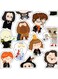 Harry Potter Characters Decorative Wall Sticker Multicolour