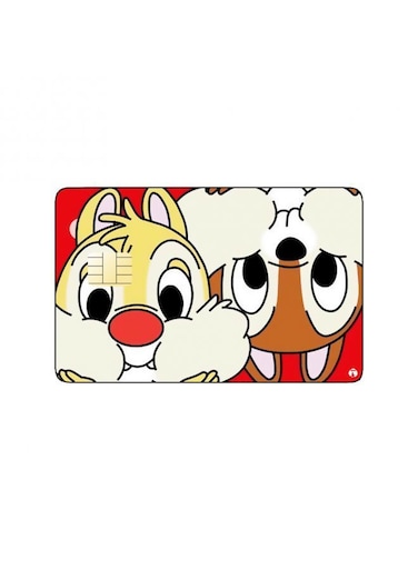 PRINTED BANK CARD STICKER Chip 'N Dale