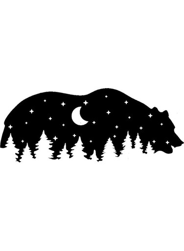 Decorative Wall Sticker Black 20cm