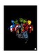 Printed Wall Sticker Multicolour 20cm
