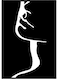 Decorative Wall Sticker Black 20cm