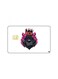 PRINTED BANK CARD STICKER Aesthetic Black Bear Drawing With Crown