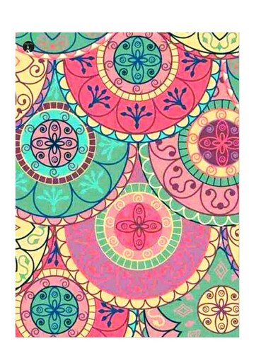 Printed Wall Sticker Multicolour 20cm