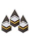 Qibla Sign for Praying, 3pcs Self Adhesive Vinyl Decal Sticker