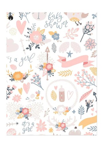 Printed Wall Sticker Multicolour 20cm