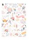 Printed Wall Sticker Multicolour 20cm