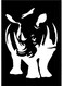 Decorative Wall Sticker Black 20cm
