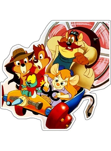 Cartoon Character Printed Wall Sticker Multicolour
