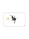 PRINTED BANK CARD STICKER Aesthetic Black Fairy Drawing