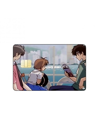 PRINTED BANK CARD STICKER Sakura Cardcaptor Anime