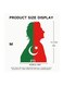 Imran Khan Pakistan PTI Flag Bumper Car Stickers, Cap Rearview Mirror Decoration, Vinyl Waterproof Stickers, For Car Windows
