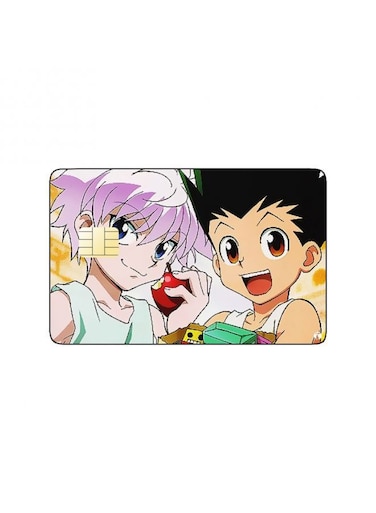 PRINTED BANK CARD STICKER Gon And Killua From Hunter X Hunter Anime
