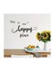 Classic Letter Print Wall Sticker: 'This is our happy place' - Decorate Your Home with a Removable, Self-Adhesive, Rectangular Wall Decoration
