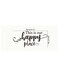Classic Letter Print Wall Sticker: 'This is our happy place' - Decorate Your Home with a Removable, Self-Adhesive, Rectangular Wall Decoration