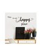Classic Letter Print Wall Sticker: 'This is our happy place' - Decorate Your Home with a Removable, Self-Adhesive, Rectangular Wall Decoration