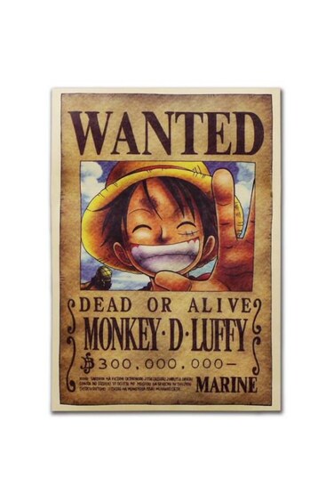 Anime One Piece Pirates Wanted Posters 1Pcs Set, Ace Poster Home Decor Wall Sticker