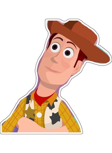 Toy Story Character Printed Wall Sticker Multicolour