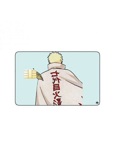 PRINTED BANK CARD STICKER Naruto Shippoden Anime