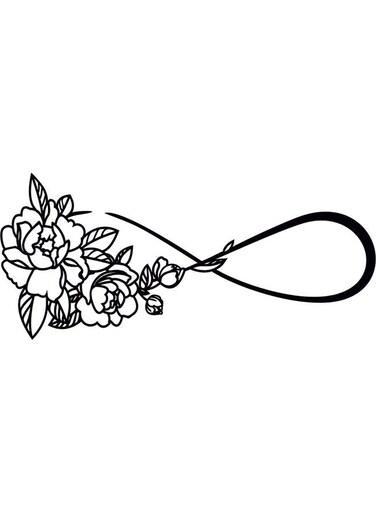 Decorative Wall Sticker Black 20cm