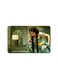 PRINTED BANK CARD STICKER Beautiful Woman Drawing With Long Hair