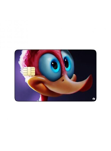 PRINTED BANK CARD STICKER Animation Woody Woodpecker By Warner Bros